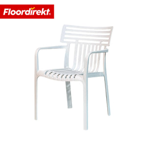 Gartenstuhl | Terrano | Stapelbarer Designstuhl wetterfest & UV-beständig für Garten, Balkon & Terrasse