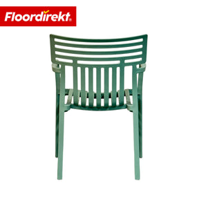 Gartenstuhl | Terrano | Stapelbarer Designstuhl wetterfest & UV-beständig für Garten, Balkon & Terrasse