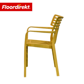 Gartenstuhl | Terrano | Stapelbarer Designstuhl wetterfest & UV-beständig für Garten, Balkon & Terrasse
