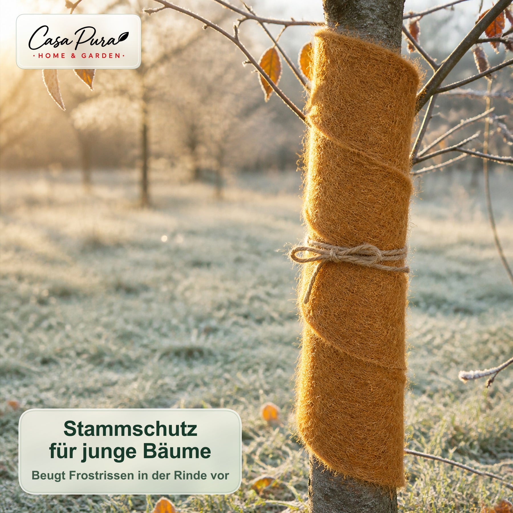 Kokosmatte auf Maß | 100 % Kokosfaser | Winterschutz & Pflanzenschutz | 100 cm breit