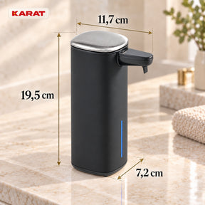 Automatischer Schaumseifenspender | Liora | Berührungsloser Seifenspender mit Sensor, USB-C-Akku & Edelstahl | 250 ml