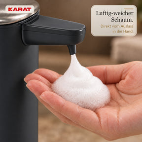 Automatischer Schaumseifenspender | Liora | Berührungsloser Seifenspender mit Sensor, USB-C-Akku & Edelstahl | 250 ml