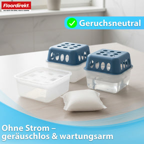 Luftentfeuchter Nachfüllpack 12er Set | Habo | Nachfüllbeutel für Raumentfeuchter für Keller, Bad, Wohnräume