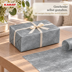 Tischläufer | Monarch | Dekovlies mit Metallic-Schimmer | 30 cm x 25 m Rolle | 13 Farben