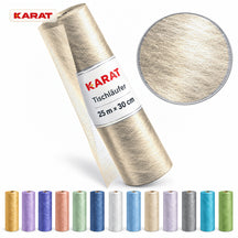 Tischläufer | Monarch | Dekovlies mit Metallic-Schimmer | 30 cm x 25 m Rolle | 13 Farben