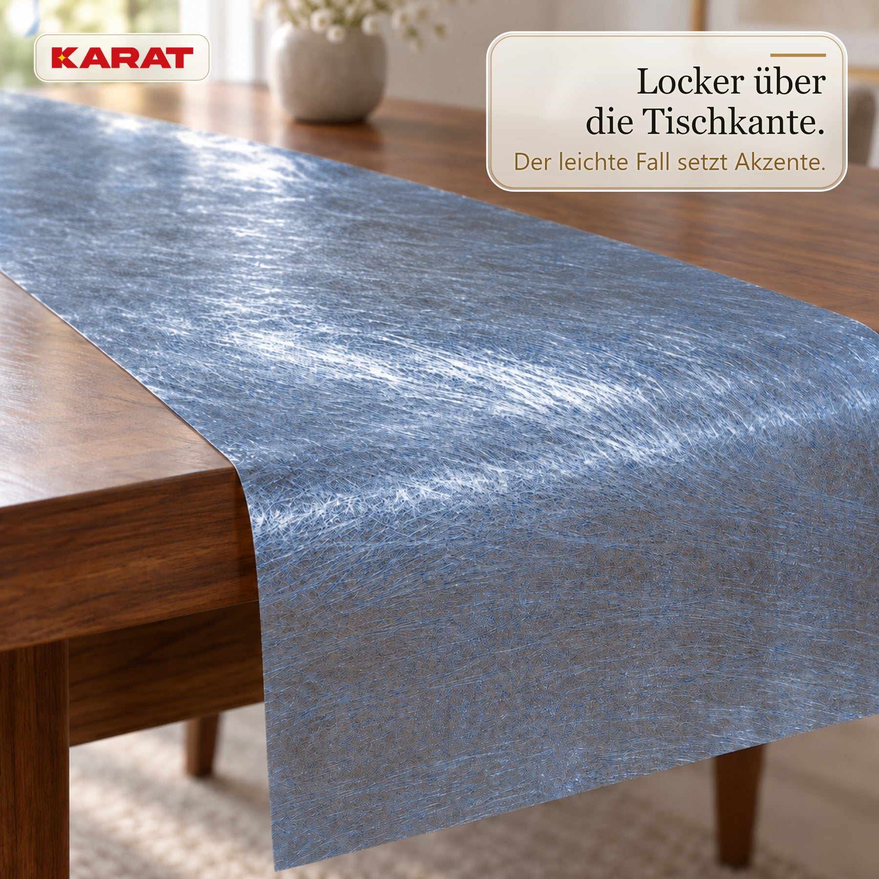 Tischläufer | Monarch | Dekovlies mit Metallic-Schimmer | 30 cm x 25 m Rolle | 13 Farben