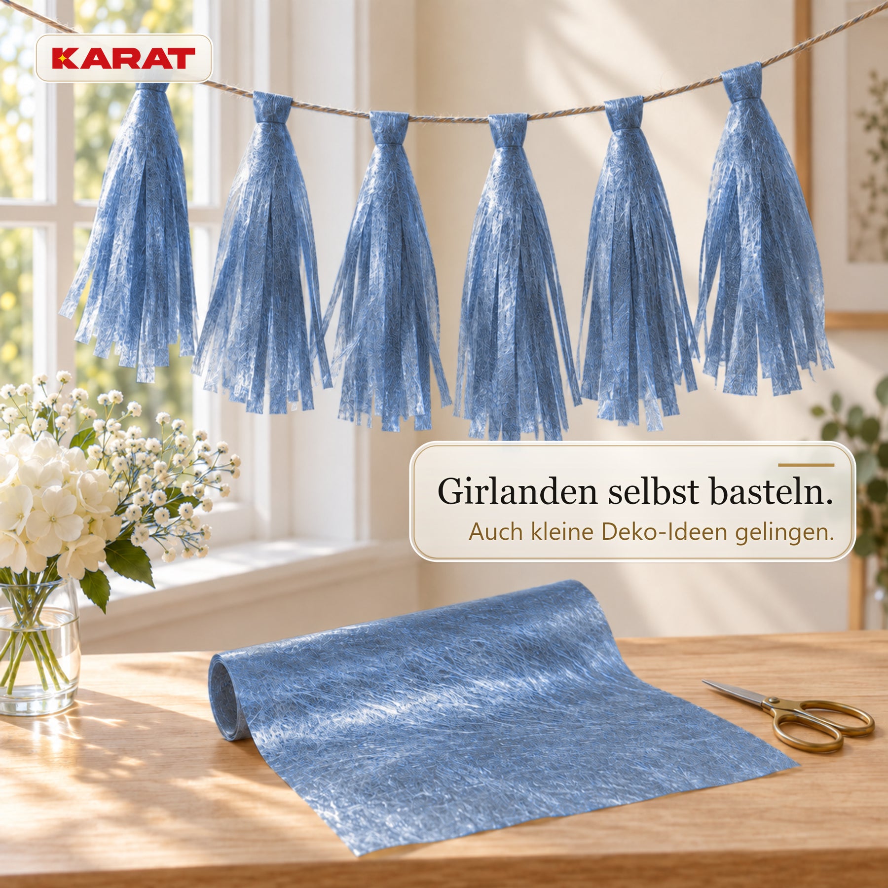 Tischläufer | Monarch | Dekovlies mit Metallic-Schimmer | 30 cm x 25 m Rolle | 13 Farben