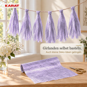 Tischläufer | Monarch | Dekovlies mit Metallic-Schimmer | 30 cm x 25 m Rolle | 13 Farben