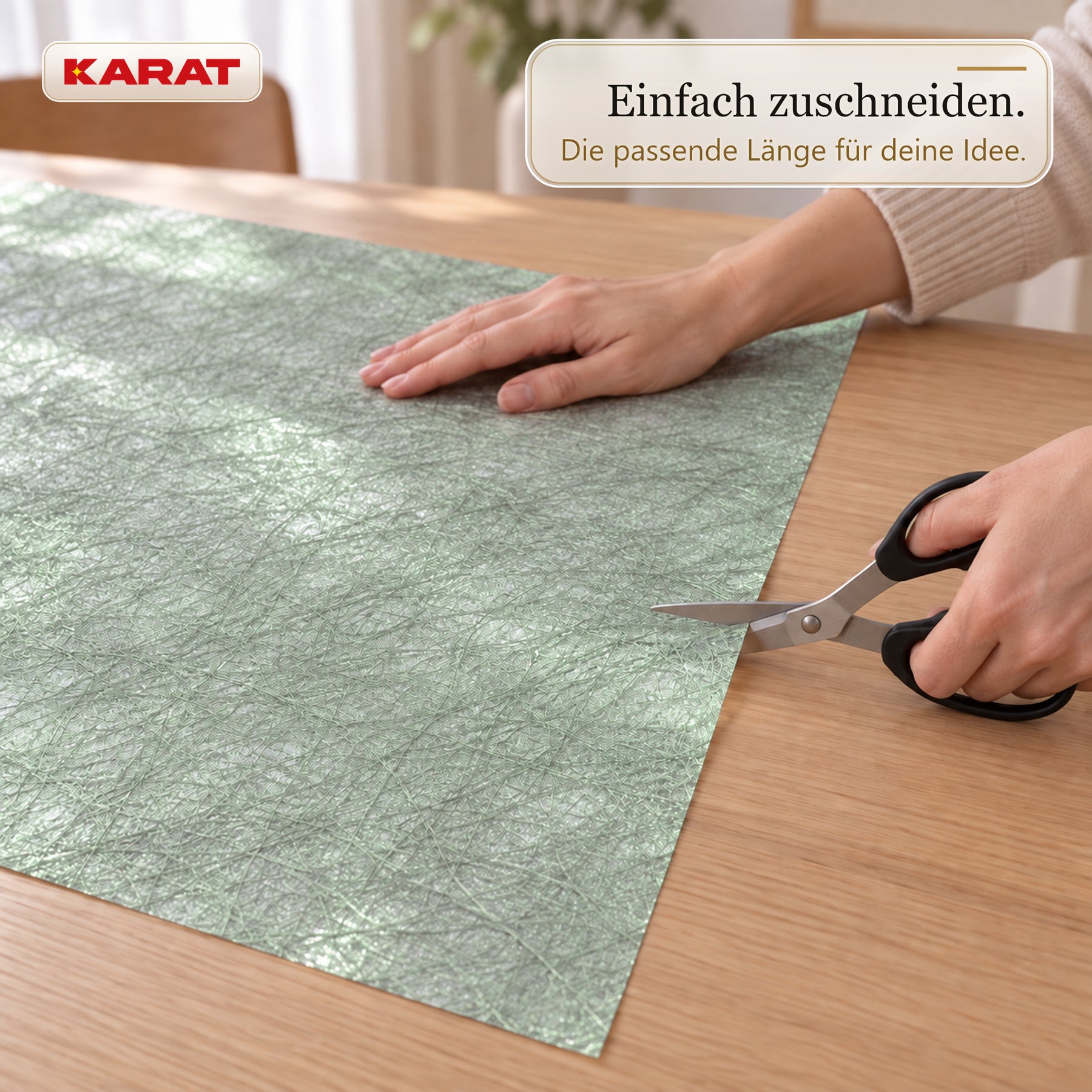 Tischläufer | Monarch | Dekovlies mit Metallic-Schimmer | 30 cm x 25 m Rolle | 13 Farben