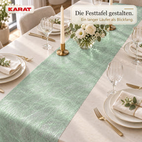 Tischläufer | Monarch | Dekovlies mit Metallic-Schimmer | 30 cm x 25 m Rolle | 13 Farben