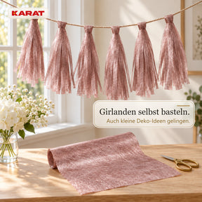 Tischläufer | Monarch | Dekovlies mit Metallic-Schimmer | 30 cm x 25 m Rolle | 13 Farben