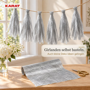 Tischläufer | Monarch | Dekovlies mit Metallic-Schimmer | 30 cm x 25 m Rolle | 13 Farben