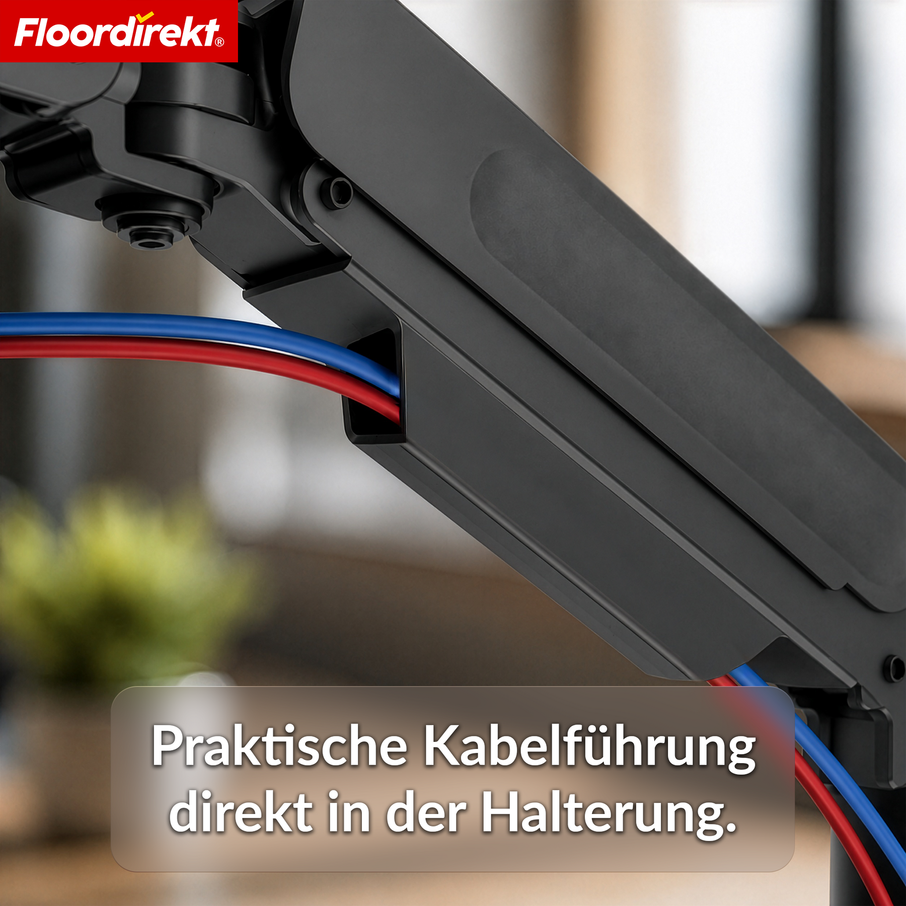 T1_Schwarz - Einarm für 1 Monitor