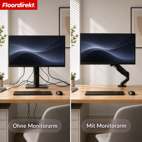 F3_Schwarz - Einarm für 1 Monitor
