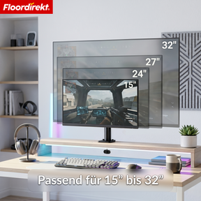 T2_Schwarz - Einarm für 1 Monitor