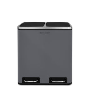 Mülleimer Felix aus Edelstahl | Trennsystem | Mit Schließdämpfer