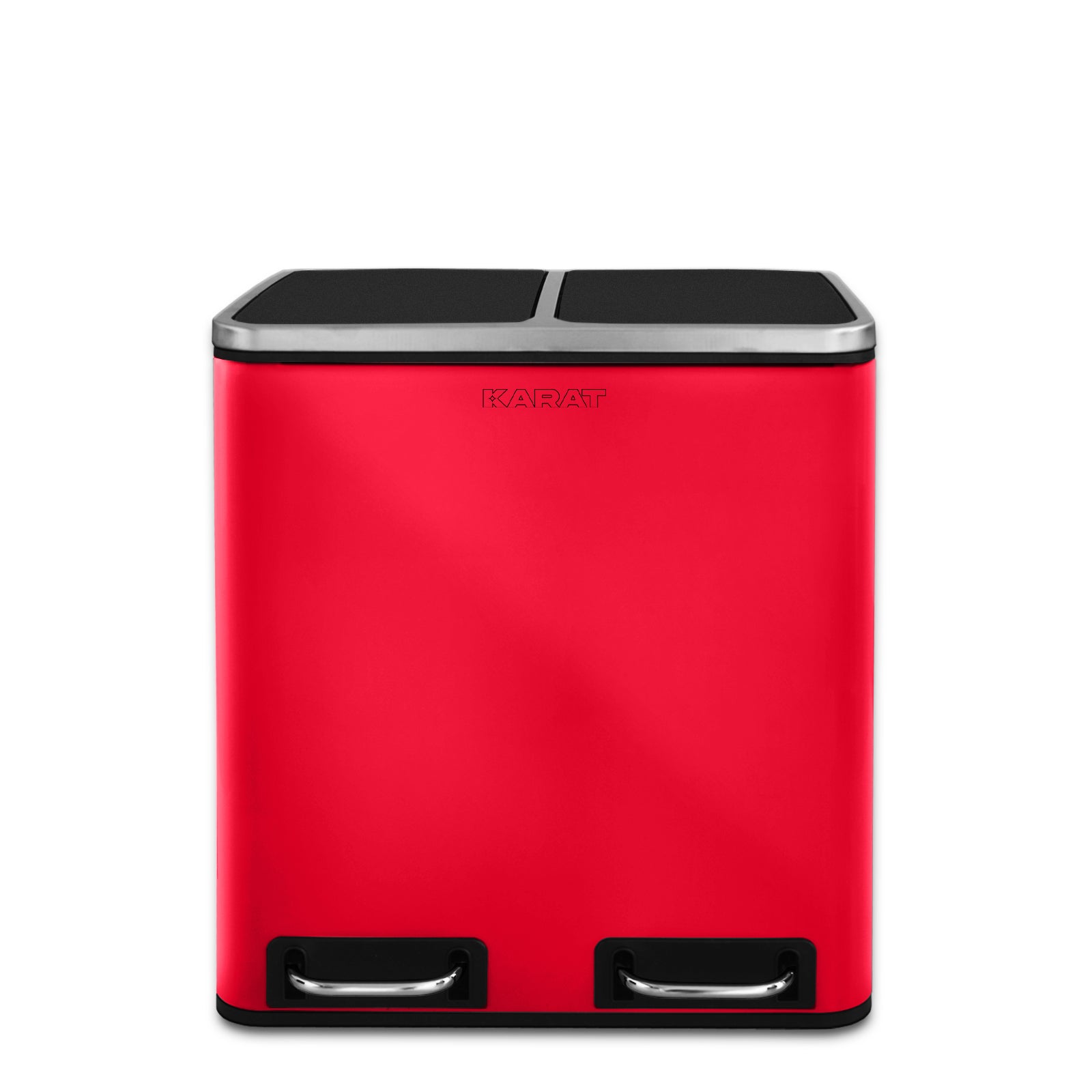 Mülleimer Felix aus Edelstahl | Trennsystem | Mit Schließdämpfer