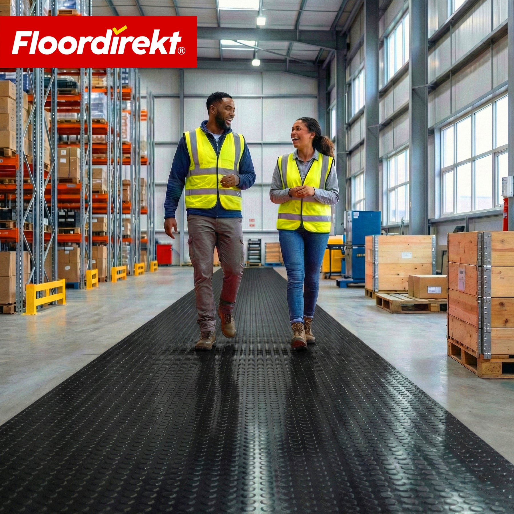 PVC-Bodenbelag | Coin Mirror | Coin-Optik Flachnoppen | Rutschfest & Pflegeleicht | Meterware / Zuschnitt nach Maß | 110 cm Breite