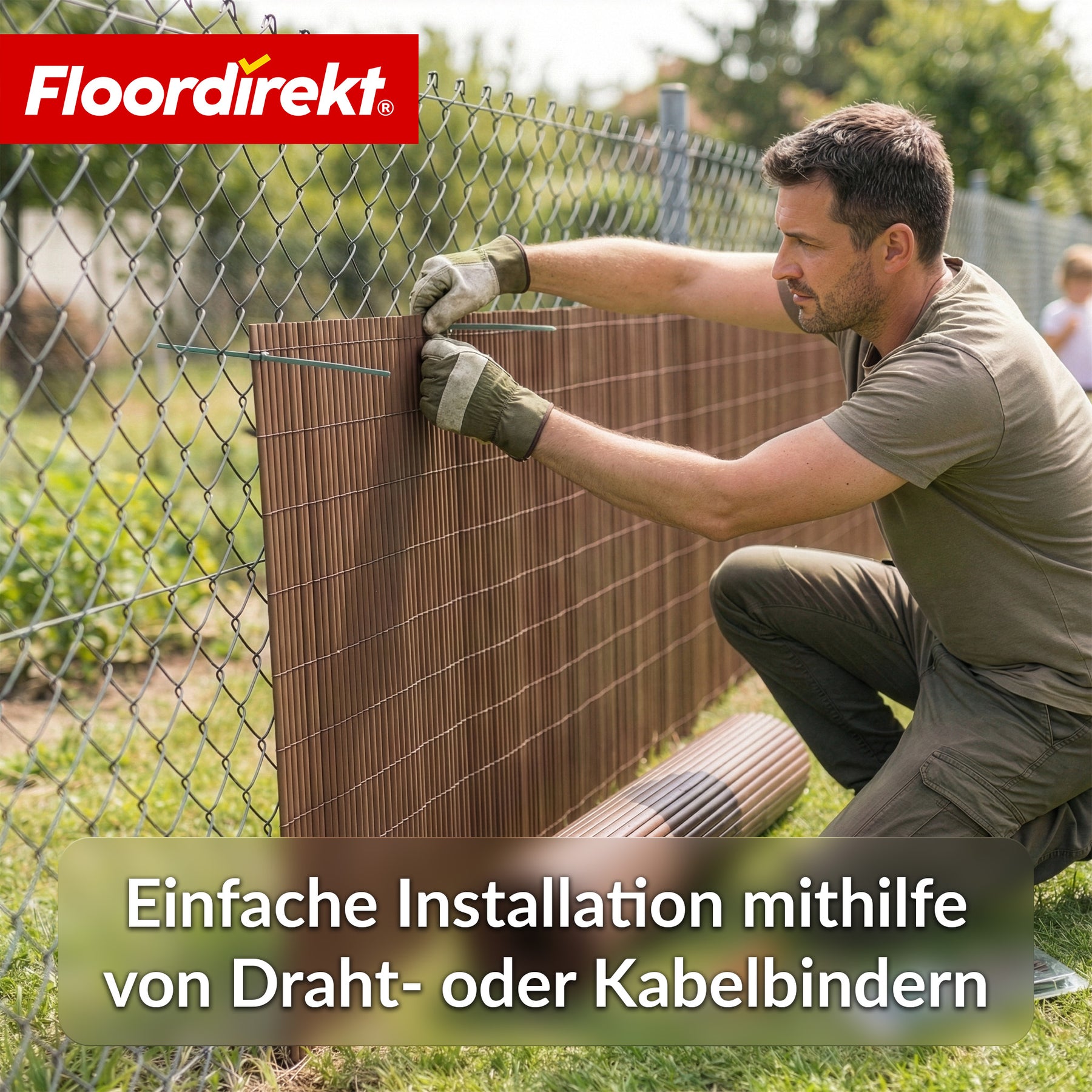 PVC Sichtschutzzaun | Wetterfest & UV-beständig | Balkon- & Garten Sichtschutz | 4 Farben | Verschiedene Größen