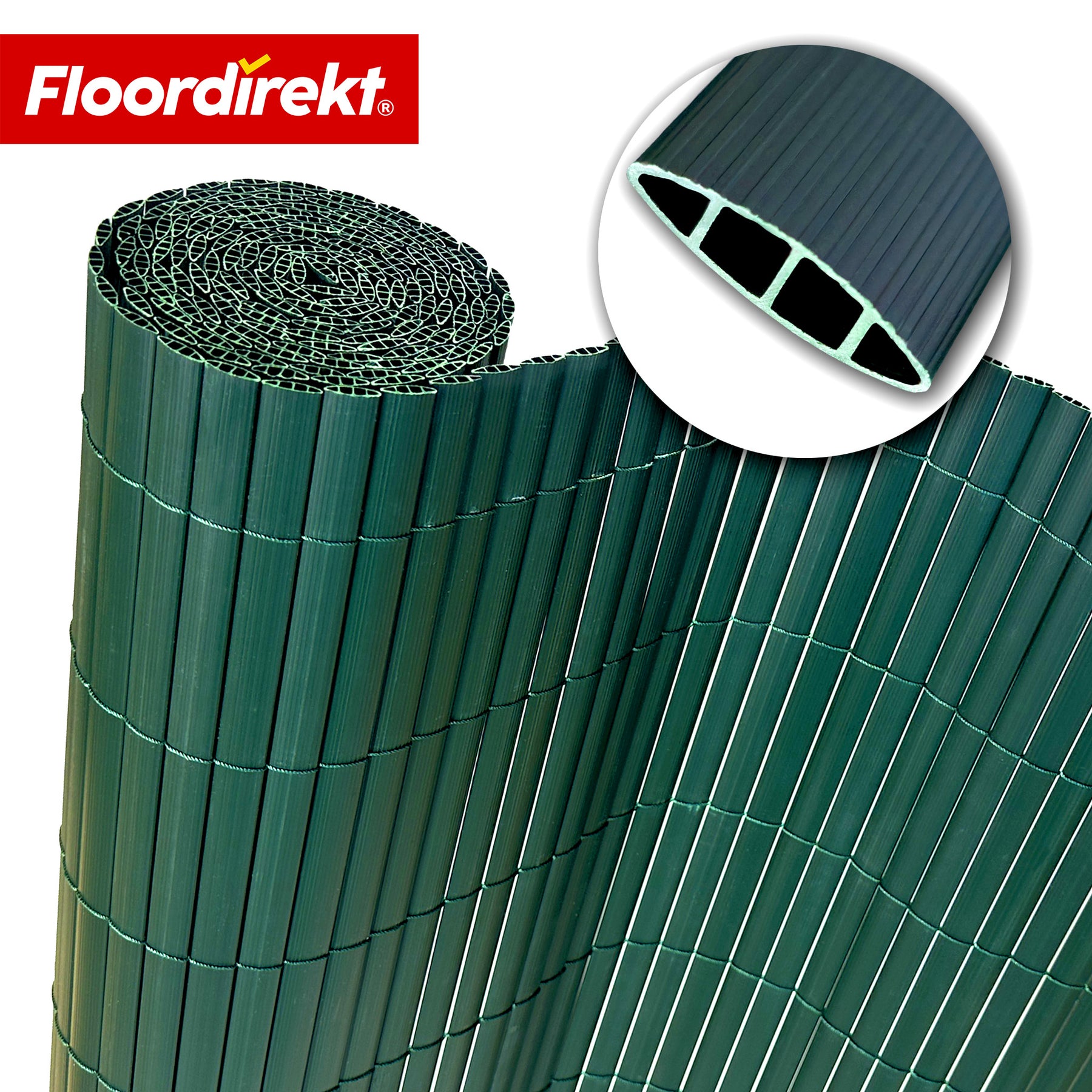 PVC Sichtschutzzaun | Wetterfest & UV-beständig | Balkon- & Garten Sichtschutz | 4 Farben | Verschiedene Größen