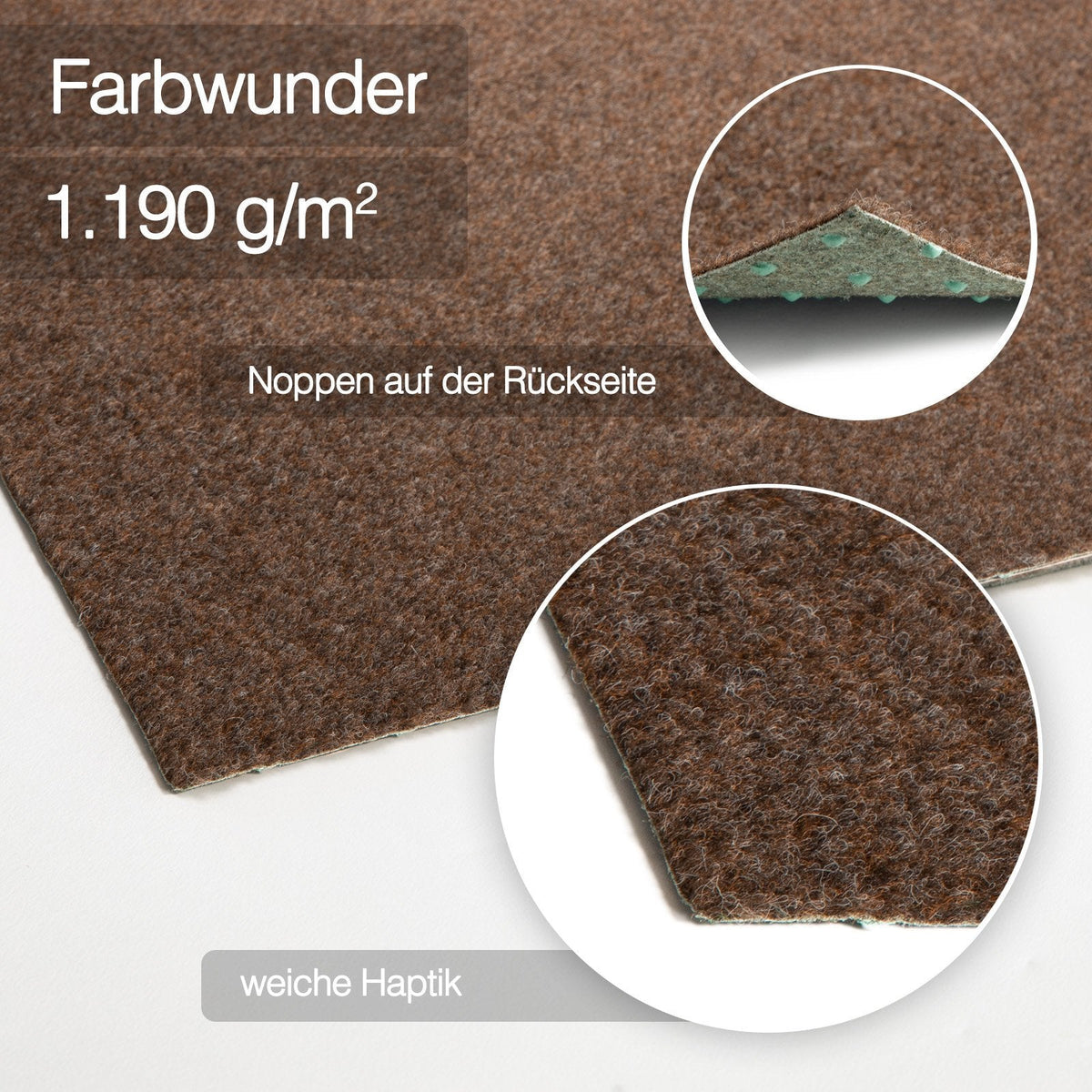 ✂ Rasenteppich Farbwunder Pro | Braun