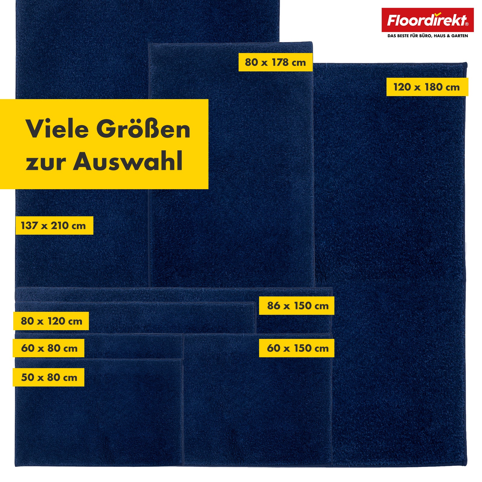 Schmutzfangmatte | Nasa | Weiche und wasserabsorbierende Fußmatte aus Polyester mit rutschfester Unterseite | Verschiedene Farben & Größen