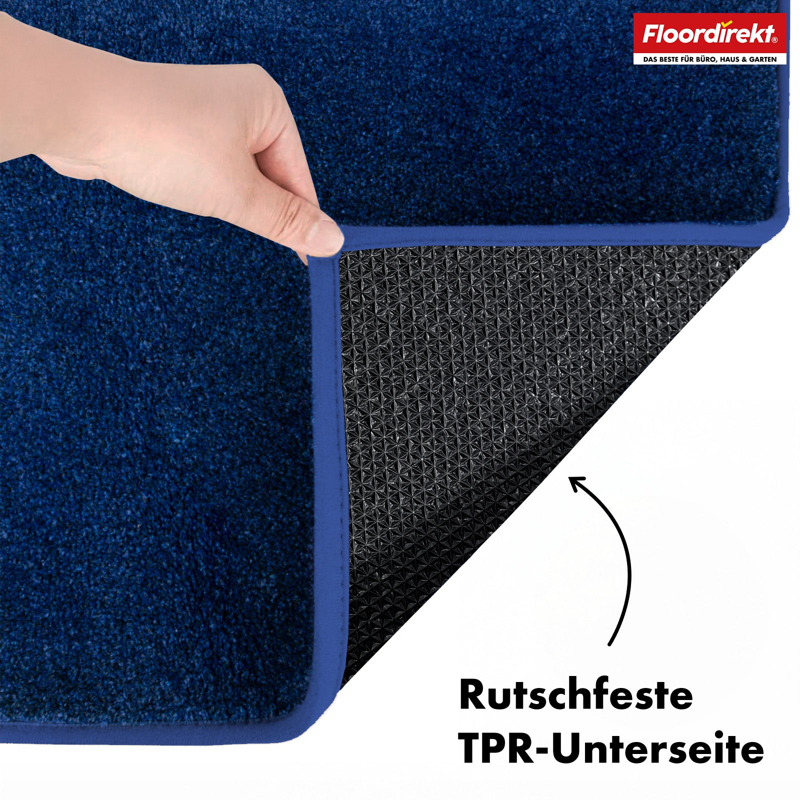 Schmutzfangmatte | Nasa | Weiche und wasserabsorbierende Fußmatte aus Polyester mit rutschfester Unterseite | Verschiedene Farben & Größen