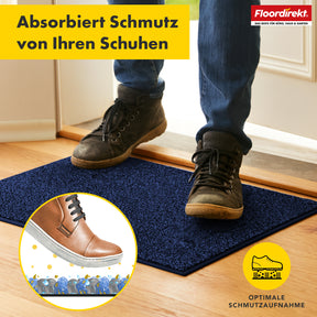 Schmutzfangmatte | Nasa | Weiche und wasserabsorbierende Fußmatte aus Polyester mit rutschfester Unterseite | Verschiedene Farben & Größen