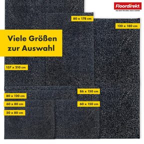 Schmutzfangmatte | Nasa | Weiche und wasserabsorbierende Fußmatte aus Polyester mit rutschfester Unterseite | Verschiedene Farben & Größen