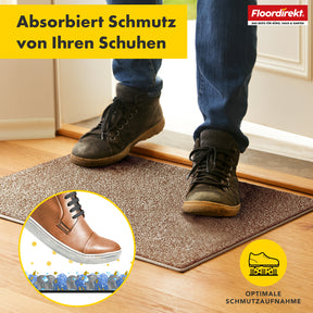 Schmutzfangmatte | Nasa | Weiche und wasserabsorbierende Fußmatte aus Polyester mit rutschfester Unterseite | Verschiedene Farben & Größen
