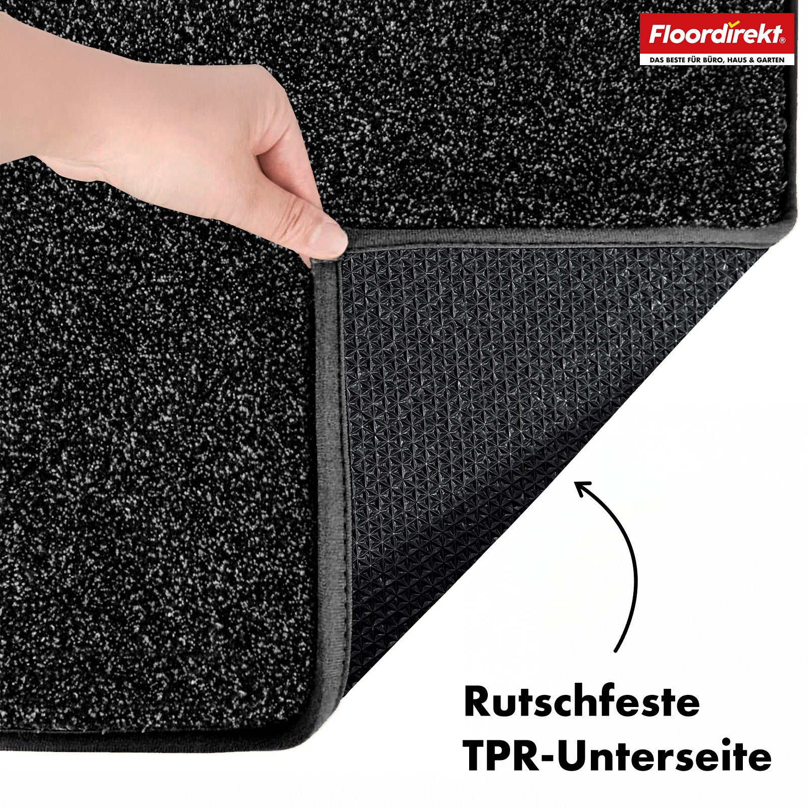 Schmutzfangmatte | Nasa | Weiche und wasserabsorbierende Fußmatte aus Polyester mit rutschfester Unterseite | Verschiedene Farben & Größen