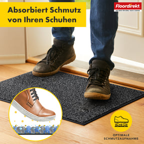 Schmutzfangmatte | Nasa | Weiche und wasserabsorbierende Fußmatte aus Polyester mit rutschfester Unterseite | Verschiedene Farben & Größen