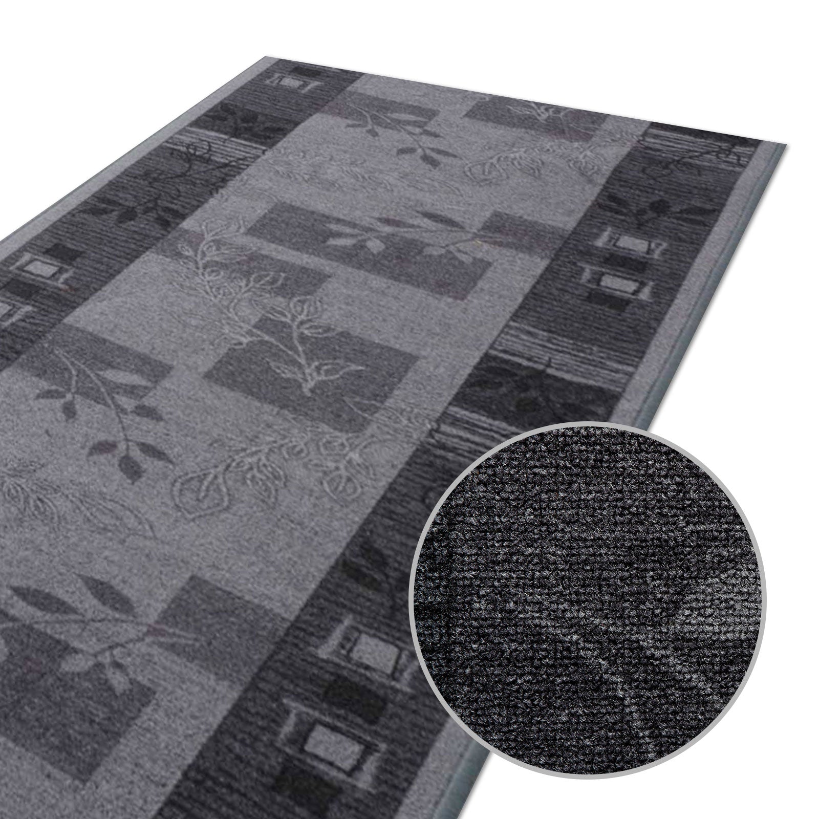 Teppichläufer | Akzent | Flurläufer mit dekorativem Muster für Flur, Eingangsbereich & Wohnzimmer