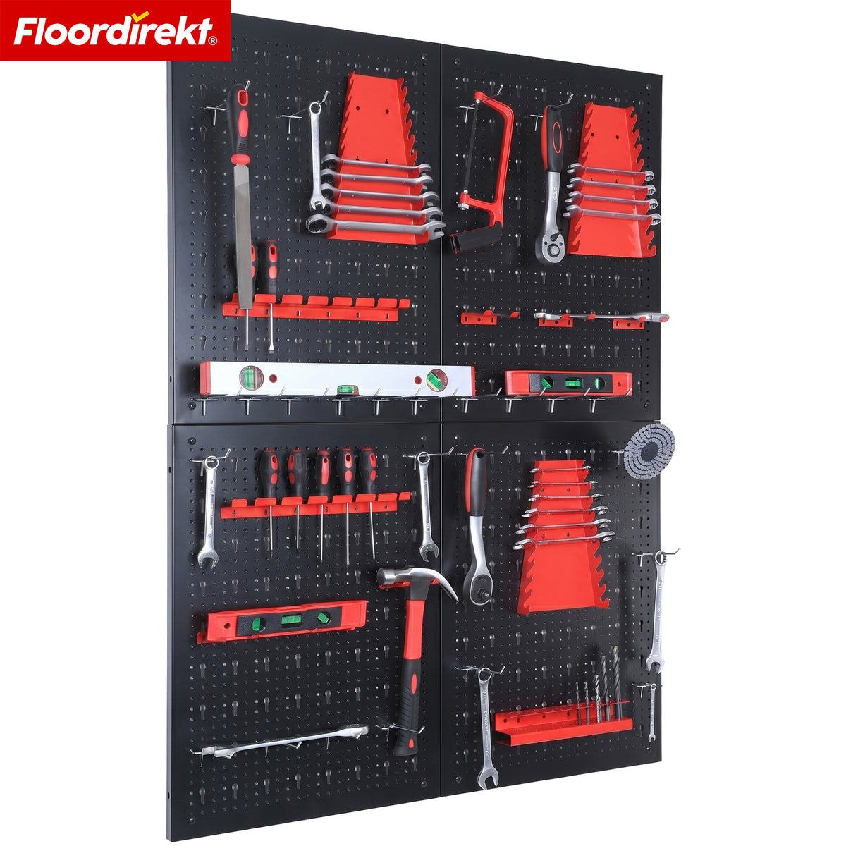 Werkzeugwand | Parker | Lochwand Set aus Metall mit Zubehör | Werkzeughalter für Werkstatt & Garage