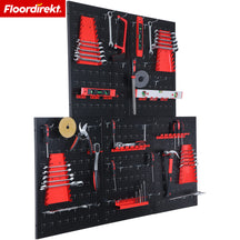 Werkzeugwand | Parker | Lochwand Set aus Metall mit Zubehör | Werkzeughalter für Werkstatt & Garage