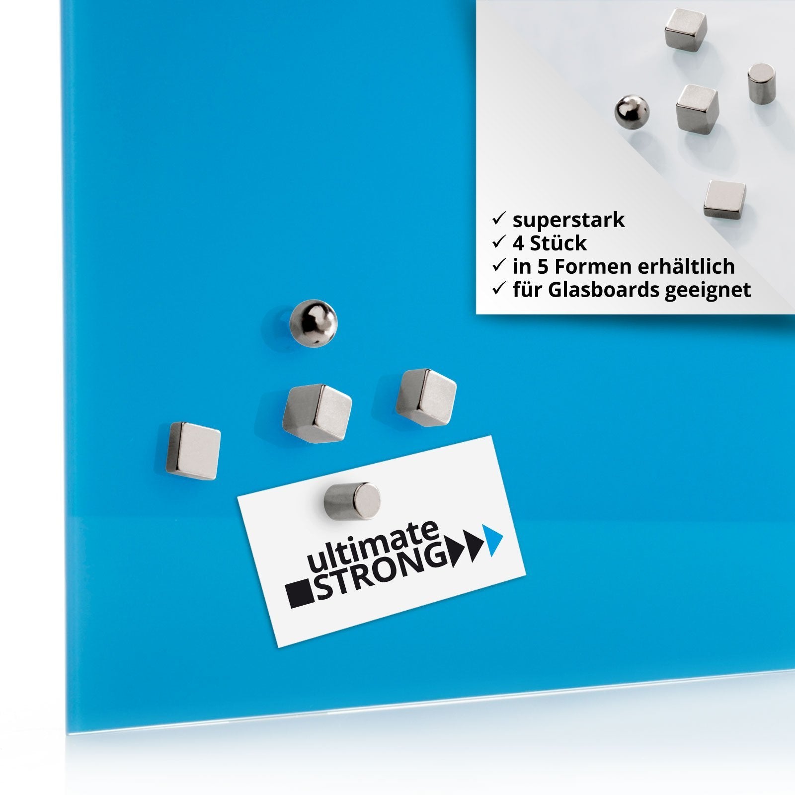 Neodym-Power Mini-Magnete | 4 Stück | 5 Formen