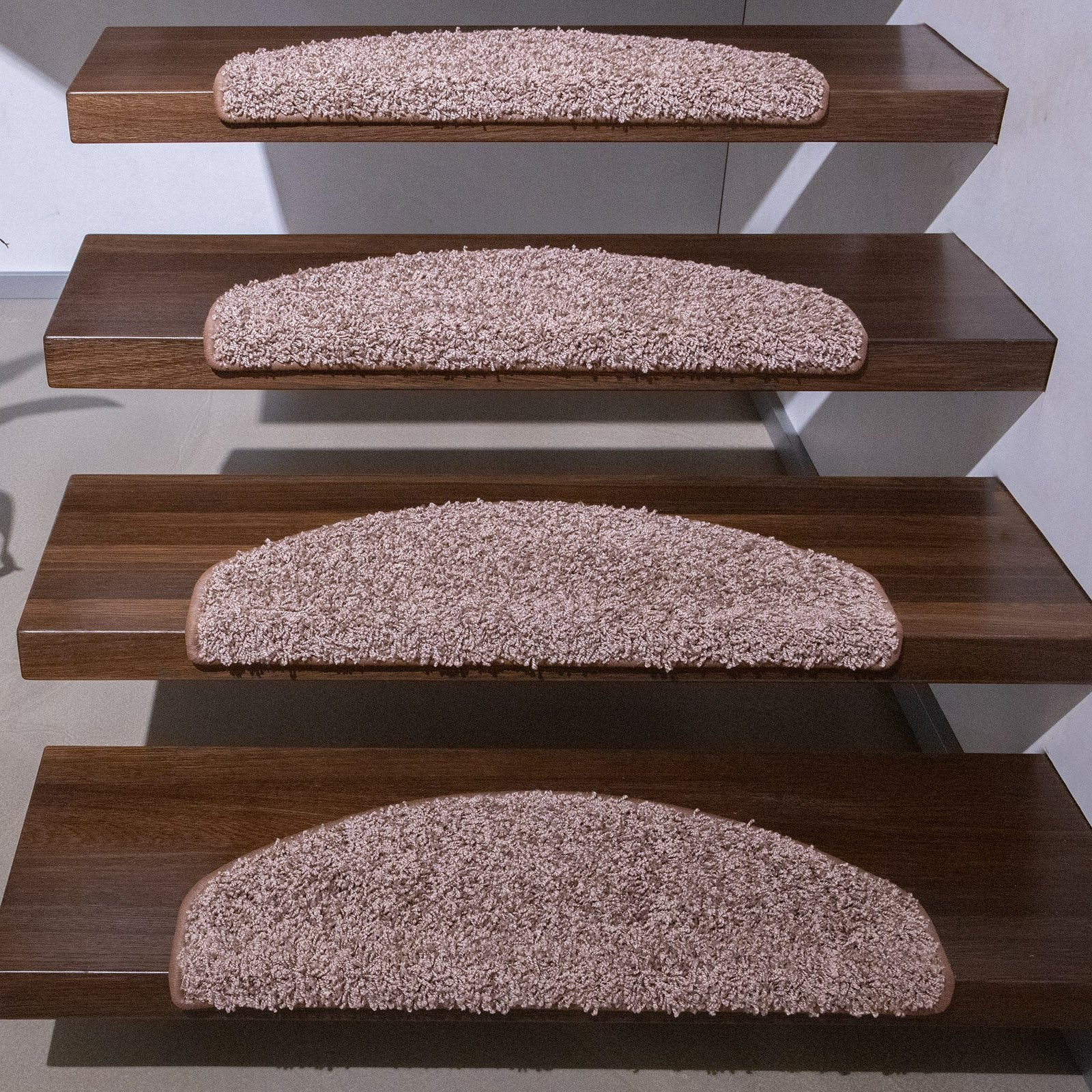 Shaggy-Stufenmatte | Barcelona | Halbrund oder eckig | Viele Farben