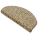 Shaggy-Stufenmatte Barcelona Halbrund oder eckig Viele Farben | Beige